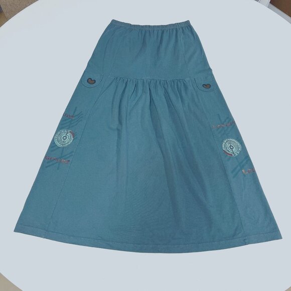Blue Fish Light Teal Longitude Skirt